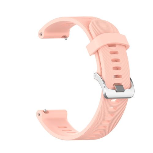 20mm Silicone Watch Strap for Garmin Forerunner 245 Smart Watch Band Replacement - Pink