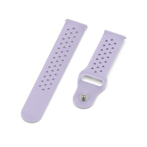 20mm Soft Ventilation Silicone Watch Band Replacement for Garmin Move Luxe/Move Style/Move 3/Move Venu - Purple