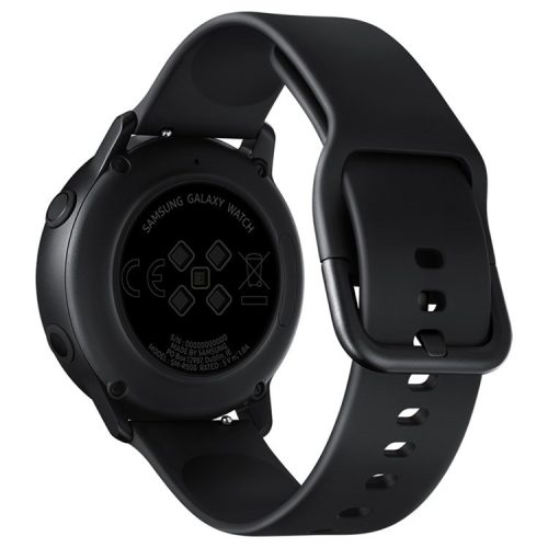 20mm Square Buckle Silicone Smart Watch Band Strap for GarminMove Luxe/Move Style/Move 3 - Black