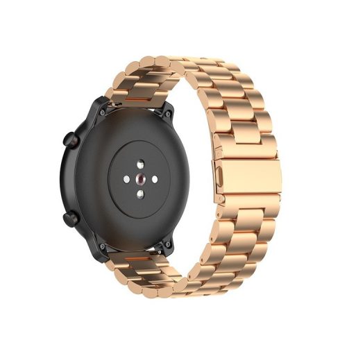 20mm Stainless Steel Watch Band for Huawei watch GT/Huawei GT2/Nokia Within Steel HR 40mm Version/Garmin Forerunner 245 Music/245/Garmin Venu/Polar Ignite 42mm Version - Rose Gold