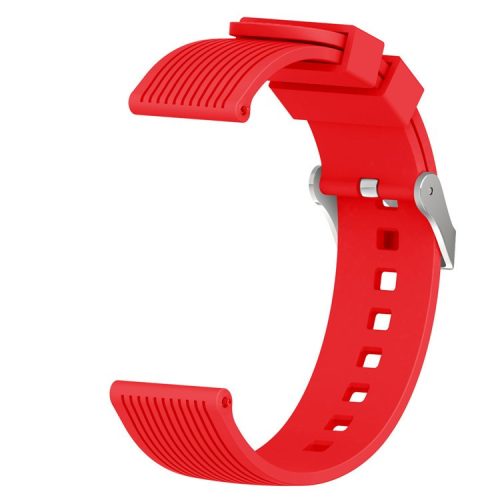 20mm Stripe Texture Silicone Smart Watch Band for GarminMove Luxe/Move Style/Move 3/Move Venu - Red