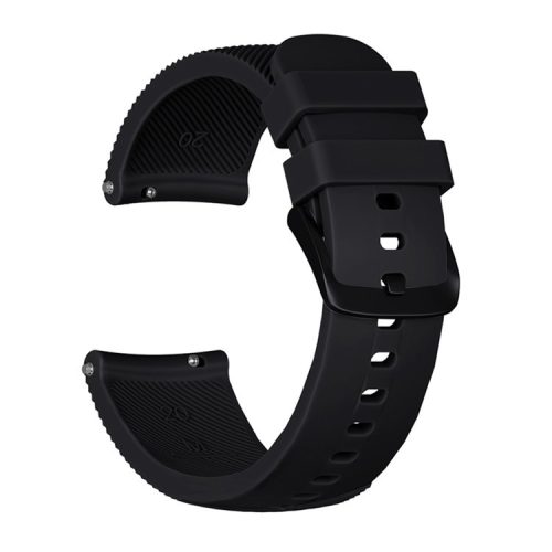 20mm Twill Texture Silicone Smart Watch Strap for GarminMove Luxe/Move Style/Move 3/Move Venu - Black