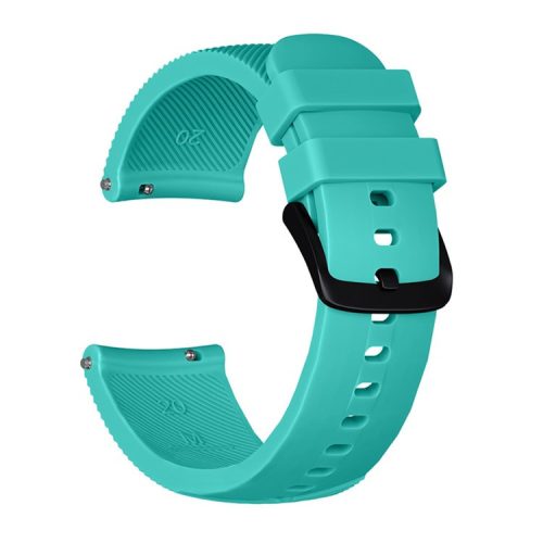 20mm Twill Texture Silicone Smart Watch Strap for GarminMove Luxe/Move Style/Move 3/Move Venu - Cyan