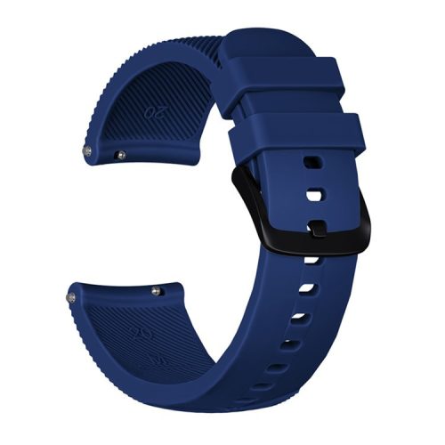 20mm Twill Texture Silicone Smart Watch Strap for GarminMove Luxe/Move Style/Move 3/Move Venu - Dark Blue