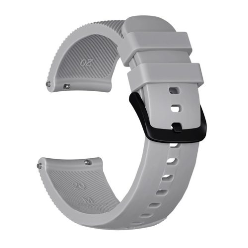 20mm Twill Texture Silicone Smart Watch Strap for GarminMove Luxe/Move Style/Move 3/Move Venu - Grey