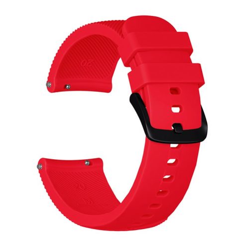 20mm Twill Texture Silicone Smart Watch Strap for GarminMove Luxe/Move Style/Move 3/Move Venu - Red