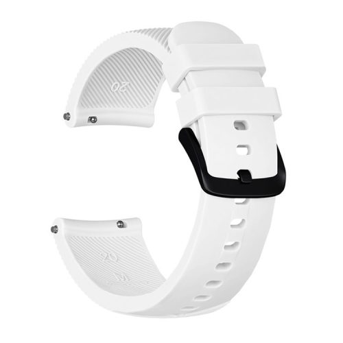 20mm Twill Texture Silicone Smart Watch Strap for GarminMove Luxe/Move Style/Move 3/Move Venu - White