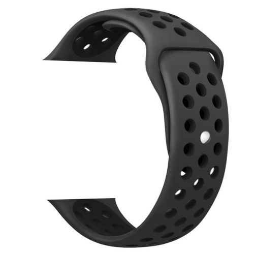 20mm Two-color Silicone Wrist Strap for Garmin Forerunner 245 Music / Forerunner - Black / Dark Grey