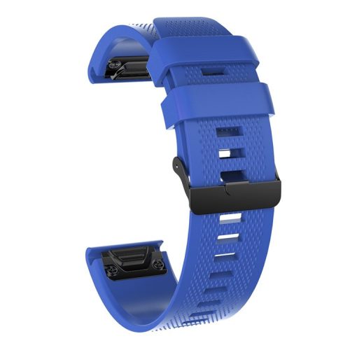 26mm Silicone Watch Band for Garmin Fenix 5X/5X Plus/Fenix 3/3 HR Adjustable Wrist Strap with Black Buckle - Blue