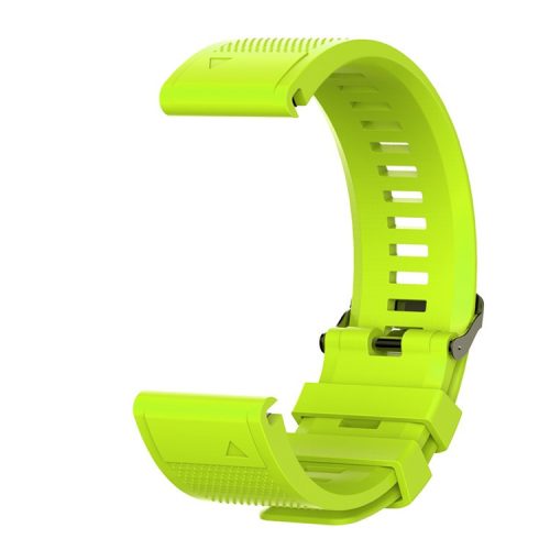 26mm Silicone Watch Band for Garmin Fenix 6X/6X Pro/Fenix 5X/Fenix 5X Plus, Soft Watch Wrist Strap Replacement - Green