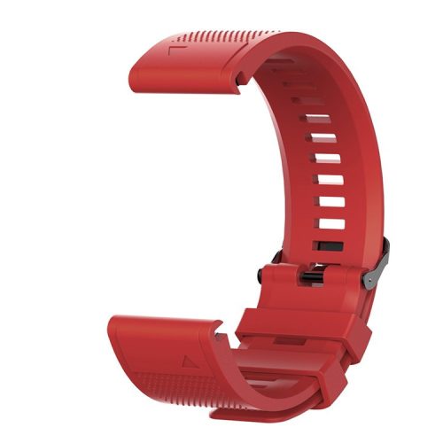 26mm Silicone Watch Band for Garmin Fenix 6X/6X Pro/Fenix 5X/Fenix 5X Plus, Soft Watch Wrist Strap Replacement - Red