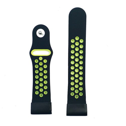 26mm Two-tone Silicone Watch Band for Garmin Fenix 5X - Dark Blue / Green