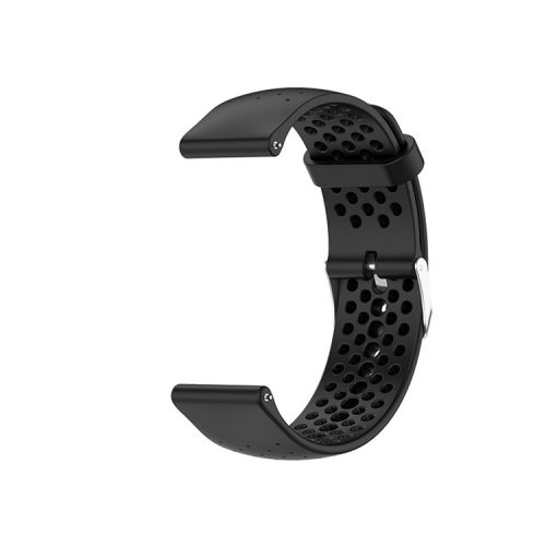 Breathable Smart Watch Strap Replacement Silicone Wrist Band for Garmin Forerunner 158/55 - Black