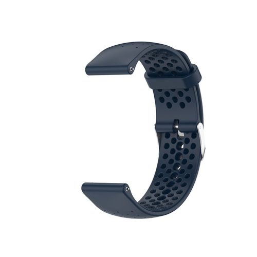 Breathable Smart Watch Strap Replacement Silicone Wrist Band for Garmin Forerunner 158/55 - Dark Blue