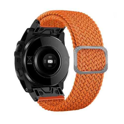 For Garmin Fenix 7X / Fenix 3 / 3 HR Nylon Watch Band Smart Bracelet 26mm Adjustable Strap with Buckle - Pawpaw