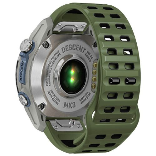 For Garmin Fenix 8 51mm / Enduro 3 / Enduro 2 Silicone Watchband Quick Release Buckle Dual Color Watch Strap - Army Green+Black