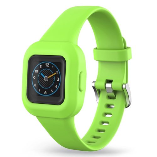 For Garmin Fit RJ3 / Vivofit JR3 Silicone Watch Band Pattern Printing Wrist Strap Replacement  - Grass Green