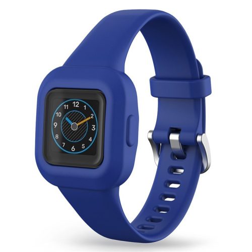 For Garmin Fit RJ3 / Vivofit JR3 Silicone Watch Band Pattern Printing Wrist Strap Replacement  - Navy Blue