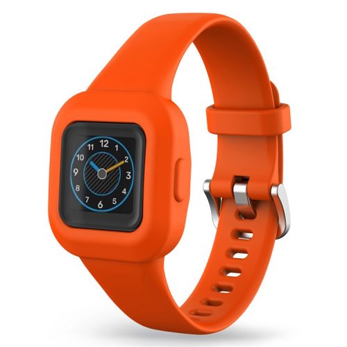 For Garmin Fit RJ3 / Vivofit JR3 Silicone Watch Band Pattern Printing Wrist Strap Replacement  - Orange