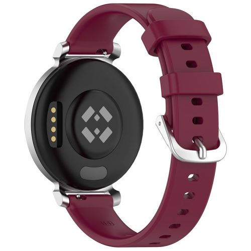 For Garmin Lily 2 Smart Watch Strap Replacement Adjustable Silicone Band - Wine Red