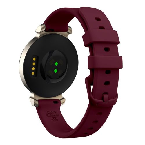 For Garmin Lily Silicone Watch Strap Adjustable Wrist Band Replacement - Wine Red