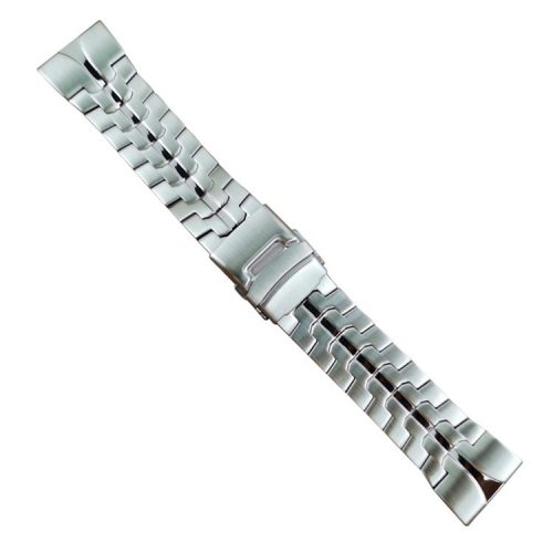 For Garmin Tactix 7 Pro / Fenix 7X / 6X Pro 26mm Smart Watch Band Metal Replacement Wrist Strap with Buckle - Silver