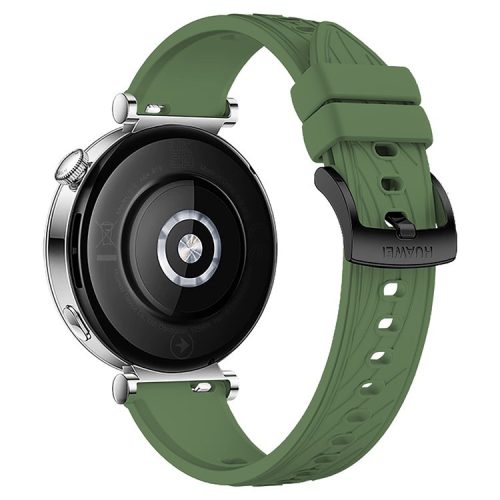 KALEBOL For Huawei Watch GT 4 41mm / Garmin Venu 3S / Asus Zenwatch 3 WI503Q Silicone Watch Band 18mm - Green / Black