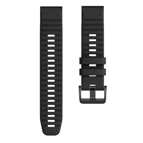 KALEBOL KLB-AWGJ-001 For Garmin Fenix 7 / 7 Pro 22mm Watch Band Concave Dot Silicone Strap - Black