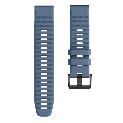 KALEBOL KLB-AWGJ-001 For Garmin Fenix 7 / 7 Pro 22mm Watch Band Concave Dot Silicone Strap - Cyan