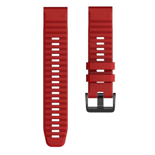 KALEBOL KLB-AWGJ-001 For Garmin Fenix 7 / 7 Pro 22mm Watch Band Concave Dot Silicone Strap - Red