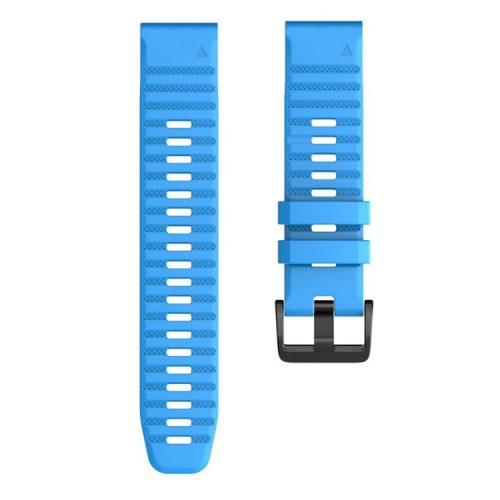 KALEBOL KLB-AWGJ-001 For Garmin Fenix 7 / 7 Pro 22mm Watch Band Concave Dot Silicone Strap - Sky Blue