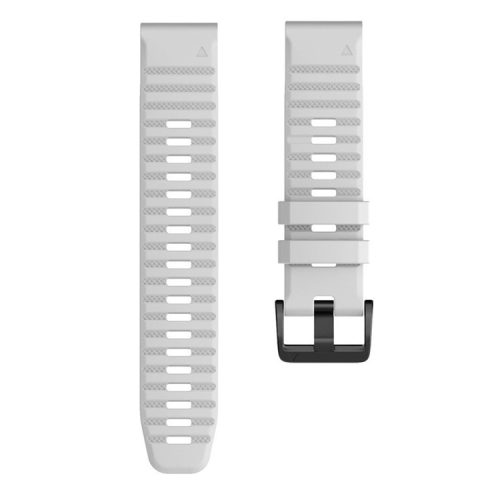 KALEBOL KLB-AWGJ-001 For Garmin Fenix 7 / 7 Pro 22mm Watch Band Concave Dot Silicone Strap - White