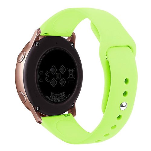 KALEBOL KLB-DKGJ-001 For Huawei Watch GT 4 41mm / Garmin Venu 3S 18mm Silicone Band Watch Strap - Light Green