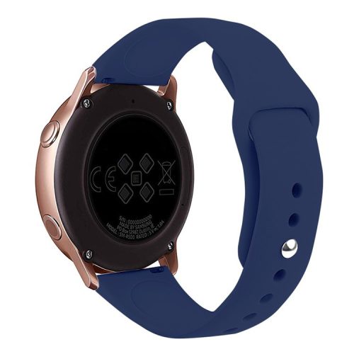 KALEBOL KLB-DKGJ-001 For Huawei Watch GT 4 41mm / Garmin Venu 3S 18mm Silicone Band Watch Strap - Midnight Blue