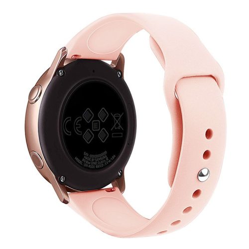 KALEBOL KLB-DKGJ-001 For Huawei Watch GT 4 41mm / Garmin Venu 3S 18mm Silicone Band Watch Strap - Vintage Rose