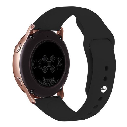 KALEBOL KLB-DKGJ-001 For Samsung Galaxy Watch3 45mm / Garmin Venu 3 Watch Strap 22mm Silicone Band - Black