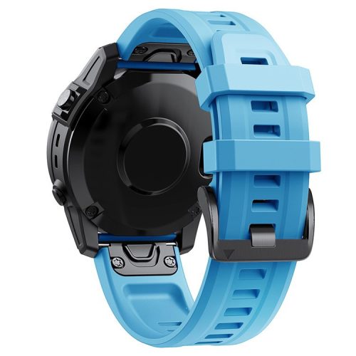 KALEBOL KLB-LWGJ-001 For Garmin Fenix 7  /  7 Pro Strap Replacement QuickFit 22mm Silicone Watch Band - Sky Blue