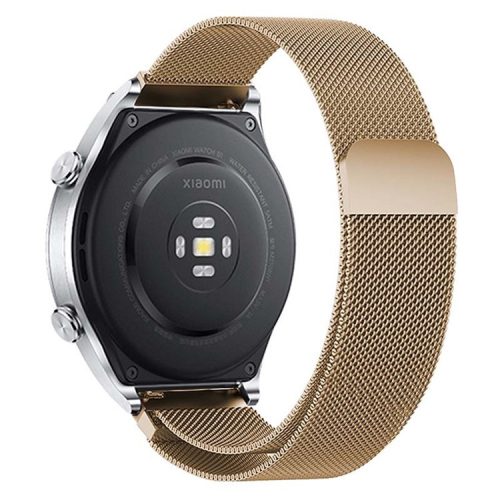 KALEBOL KLB-ML-001 For Samsung Galaxy Watch6 / Garmin Venu Sq / Huawei Watch GT 4 41mm Metal Watch Strap 20mm Milanese Magnetic Watch Band - Gold