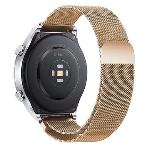 KALEBOL KLB-ML-001 For Samsung Galaxy Watch6 / Garmin Venu Sq / Huawei Watch GT 4 41mm Metal Watch Strap 20mm Milanese Magnetic Watch Band - Rose Gold