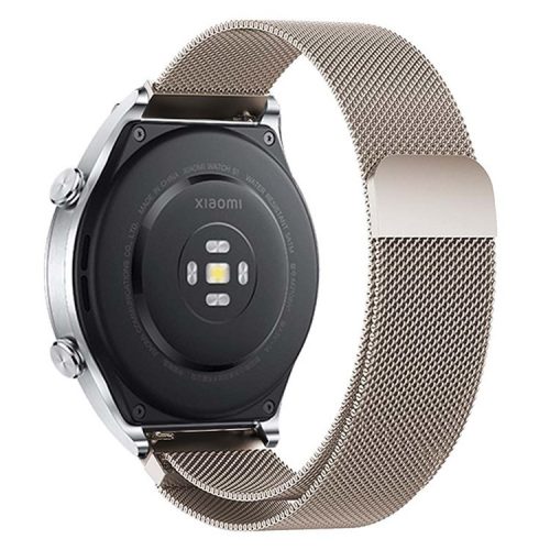 KALEBOL KLB-ML-001 For Samsung Galaxy Watch6 / Garmin Venu Sq / Huawei Watch GT 4 41mm Metal Watch Strap 20mm Milanese Magnetic Watch Band - Starlight