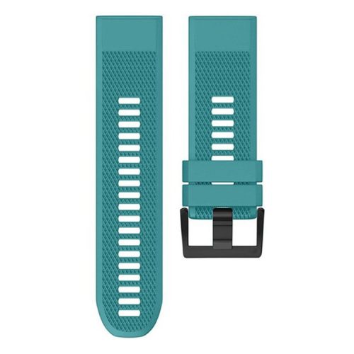 KALEBOL KLB-SJLWGJ-001 For Garmin Fenix 7X / Fenix 7X Pro Watch Band 26mm Triangular Diamond Pattern Silicone Strap - Green