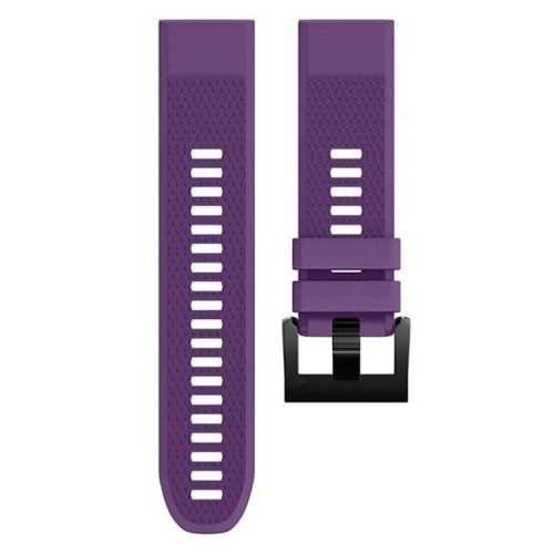 KALEBOL KLB-SJLWGJ-001 For Garmin QuickFit 22mm Wrist Band Adjustable Silicone Strap - Purple