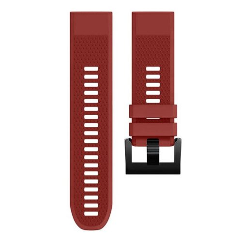 KALEBOL KLB-SJLWGJ-001 For Garmin QuickFit 22mm Wrist Band Adjustable Silicone Strap - Red