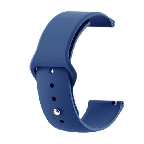 Universal Silicone Watch Strap for Samsung Galaxy Watch Active / Galaxy Watch 42mm / Samsung Gear S2 / Gear Sport / Garmin Vivoactive 3 / Garmin Vivoactive 3 Music - Dark Blue