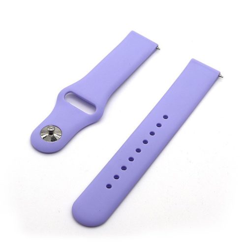 Universal Silicone Watch Strap for Samsung Galaxy Watch Active / Galaxy Watch 42mm / Samsung Gear S2 / Gear Sport / Garmin Vivoactive 3 / Garmin Vivoactive 3 Music - Light Purple