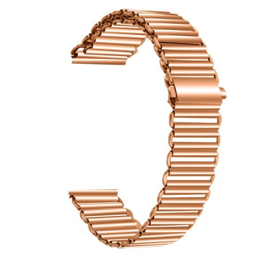 Watch Band for Garmin Vivomove Style / GarminMove Style Stainless Steel 20mm Adjustable Wrist Strap - Rose Gold