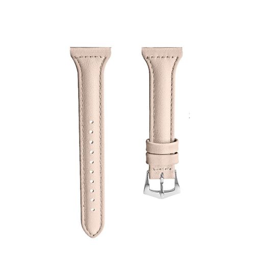 18mm Genuine Leather Watch Band Strap for Xiaomi Mi Watch - Apricot