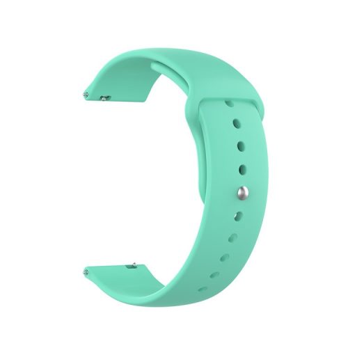 18mm Solid Color Silicone Smart Watch Replacement Strap for Xiaomi Mi Watch - Cyan