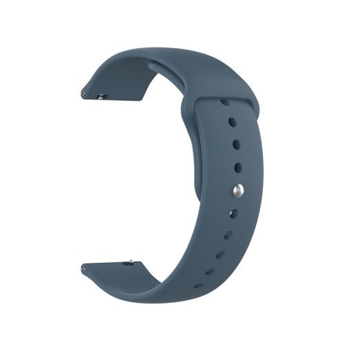 18mm Solid Color Silicone Smart Watch Replacement Strap for Xiaomi Mi Watch - Dark Blue