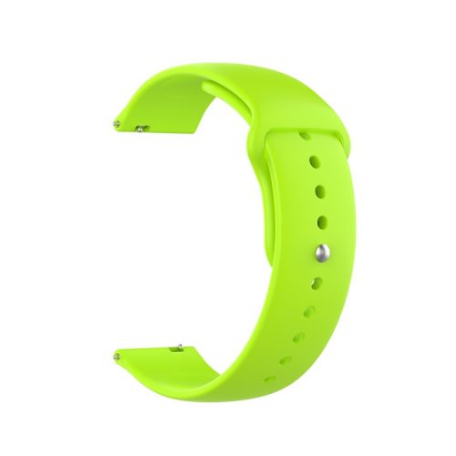 18mm Solid Color Silicone Smart Watch Replacement Strap for Xiaomi Mi Watch - Light Green